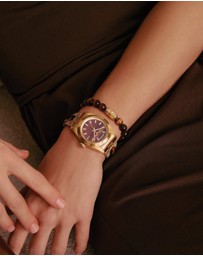 THOMAS SABO - THOMAS SABO Elyndra Watch with red tiger eye dial 36 mm