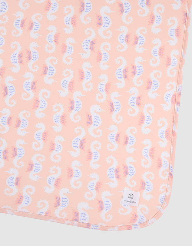 Kynd Baby - Large Stretchy Swaddle in Seahorse