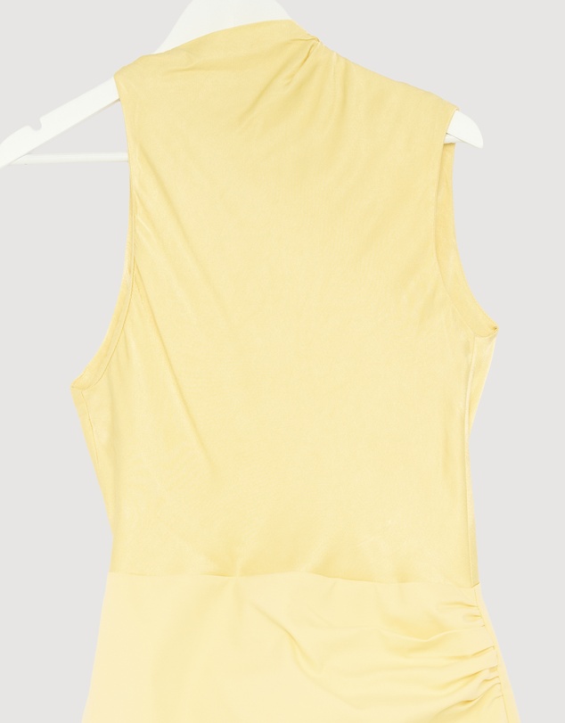 Revibe - Repaired Shona Joy Dillon Contrast Draped Cowl Mini Dress - AU 10
