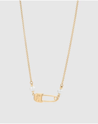 Karen Walker - Mini Runaway Safety Pin Necklace