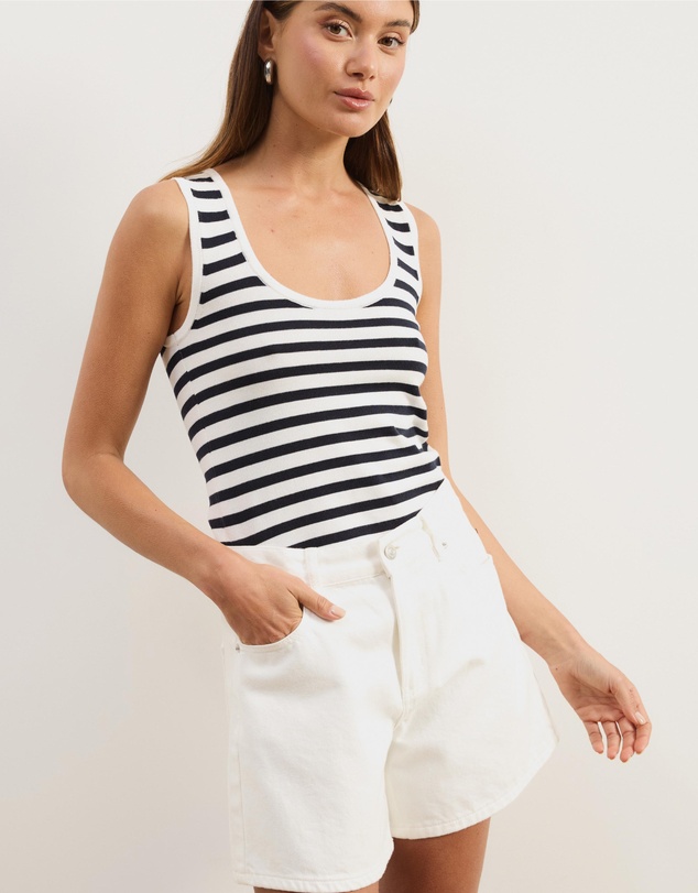 Atmos&Here - Kennedi Stripe Knit Tank