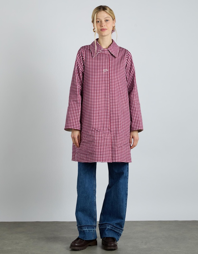 Damson Madder - Mercedes Bow Reversible Trench