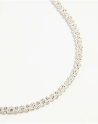 Lovisa - Silver Plated Diamante Fireball Chain Necklace