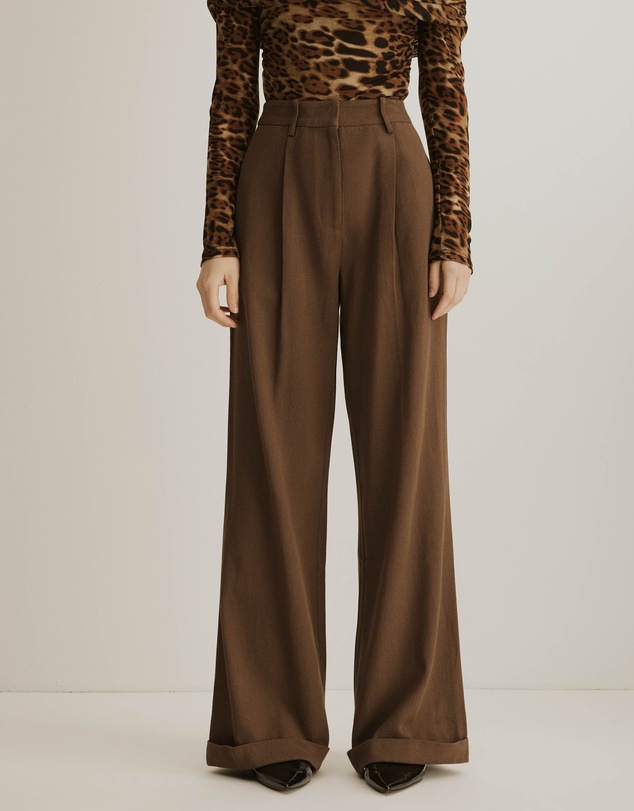 Atmos&Here - Charlie Twill Turn Hem Pants