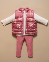 Purebaby - Reversible Puffer Vest -Kids-Babies