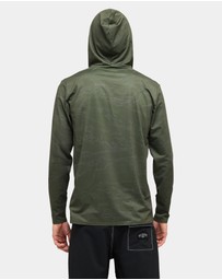 Billabong - Mens Arch Mesh Loose Hooded Long Sleeve Rash Vest