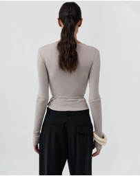 St. Agni - Baby Wool Wrap Top
