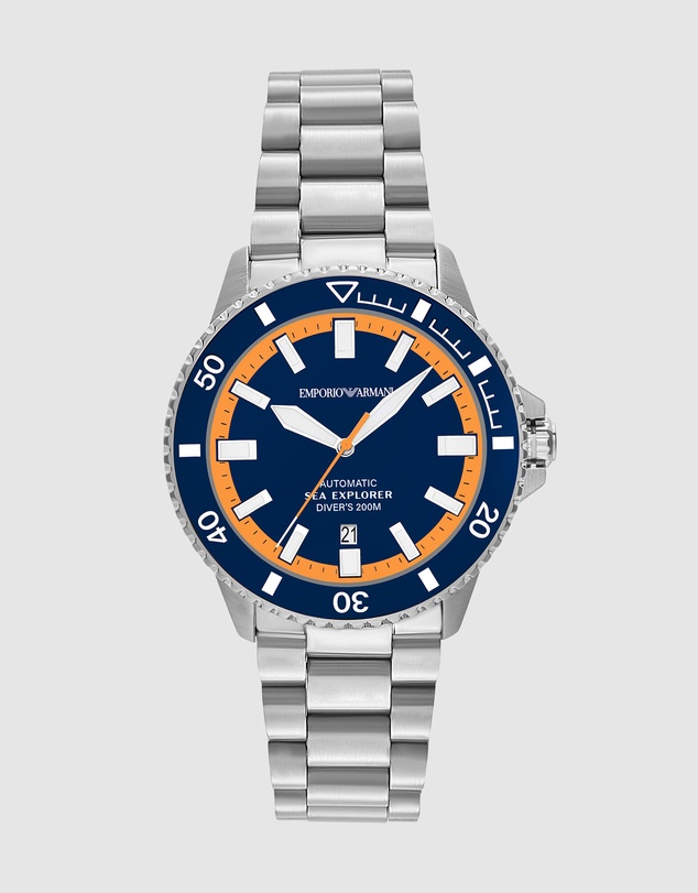 Emporio Armani - Silver Tone Analogue Watch