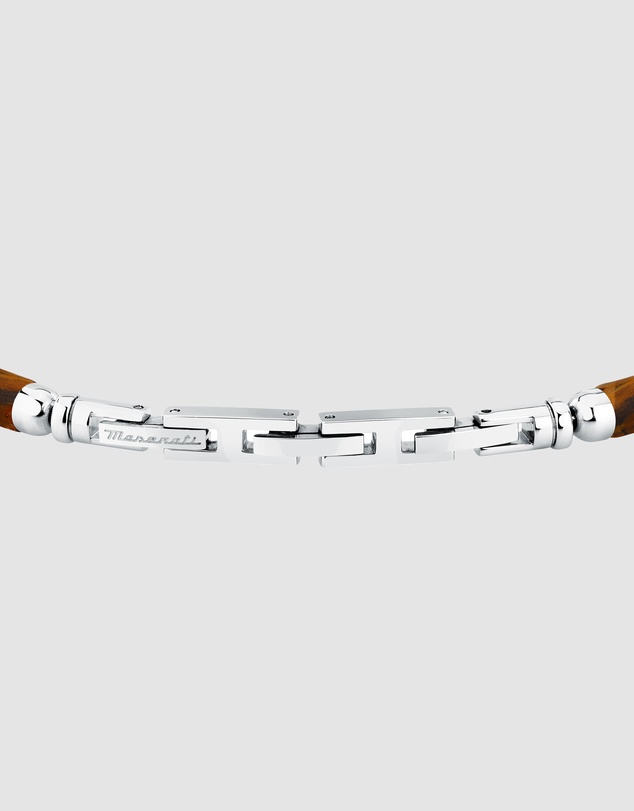 Maserati - Maserati Men's Iconic Agate Tiger Eye Bracelet