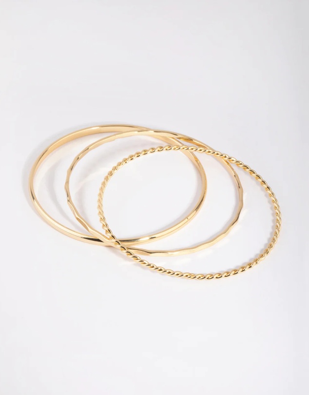 Lovisa - Gold Plated Mixed Bangle Pack