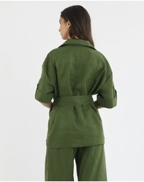 Amelius - Jade Oversized Linen Shirt