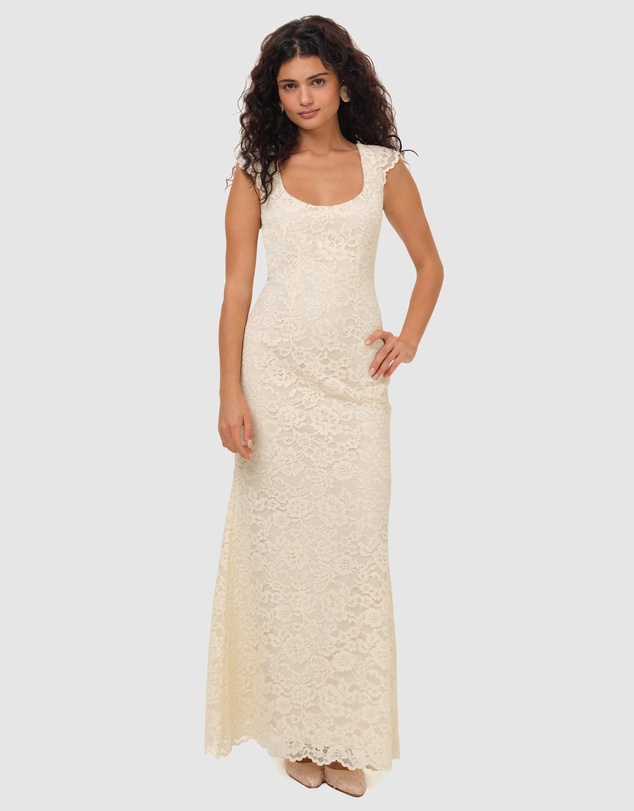 For Love & Lemons - Cottage Lace Maxi Dress