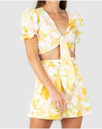 Amelius - Riviera Tie Crop Top
