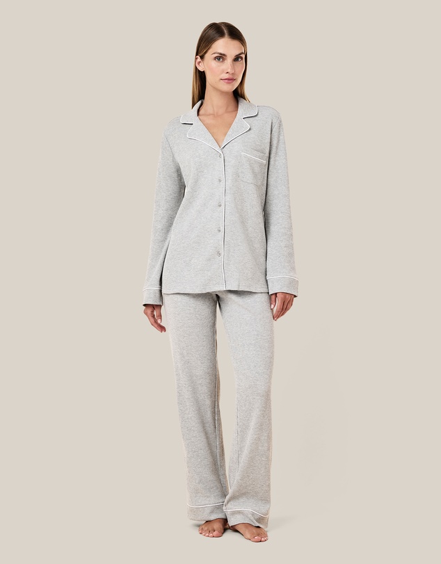Papinelle - Claire Cotton Waffle Full Length PJ Set