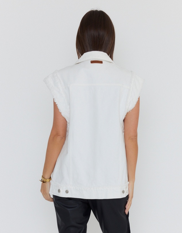 ALEXANDRA - Kozet Vest White Denim