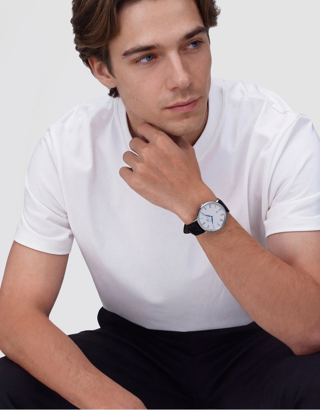 Daniel Wellington - Classic 40mm Roman Numerals Date Croc Belly