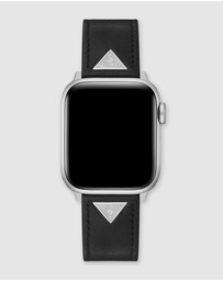 GUESS - Guess Apple Band - Triangle Plaque Black Leather 38/40/41mm