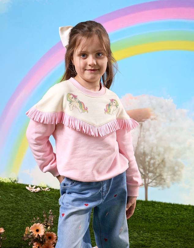 Rock Your Kid - My Little Pony Fringe Sweat in Pink