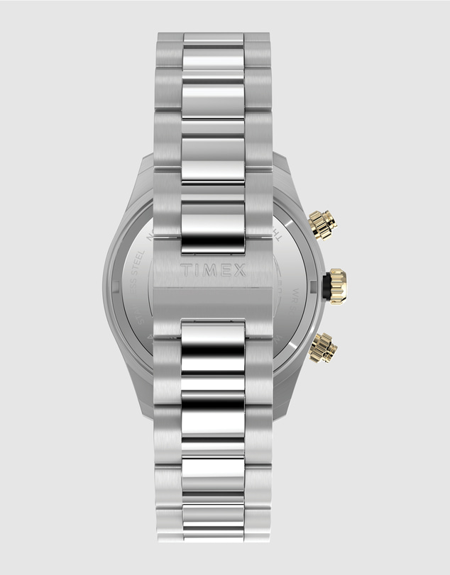 TIMEX - Waterbury Heritage Chronograph 39mm Stainless Steel Bracelet Watch