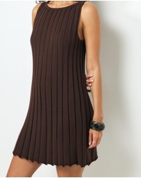 AERE - Zia Rib Knit Mini Dress