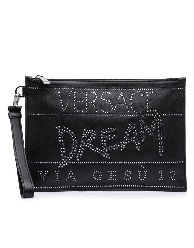 Pre-Loved by Azura Reborn - Pre-Loved Crystal Embellished Leather Clutch