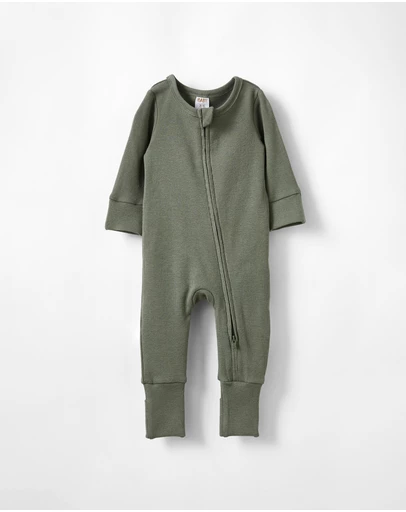 Cotton On Kids - Growie Long Sleeve Rib Romper
