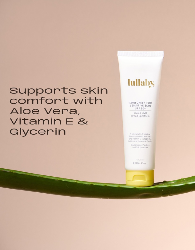 Lullaby Skincare - Sensitive Skin Sunscreen SPF50+ 140g