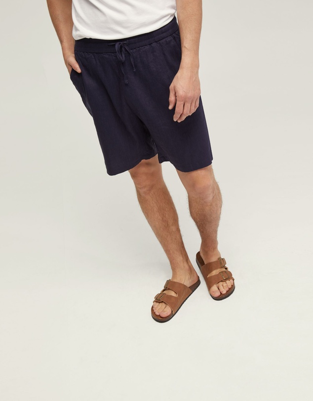 Oxford - Rufus Linen Pull On Shorts