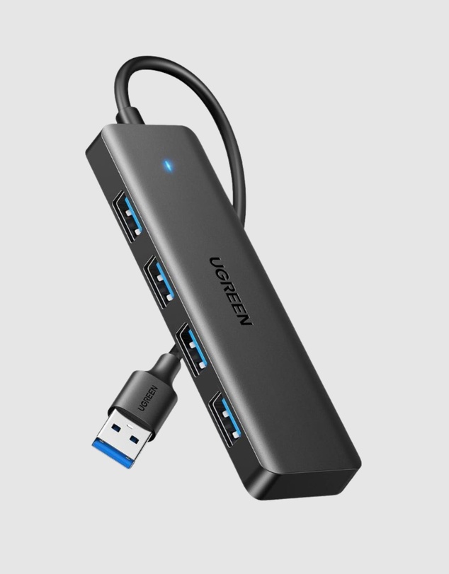 Ugreen - UGREEN 4 Port USB 3.0 Hub Satin Black