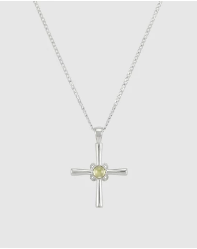 HOUSE OF SLANI - Silver Cross Necklace