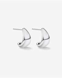 Michael Hill - Half Hoop Stud Earrings in Sterling Silver