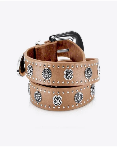 Sol Sana - Eastwood Belt Tan/Silver