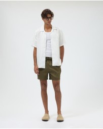 AERE - Euro Resort Linen Camp Collar Shirt