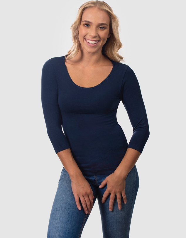 B Free Intimate Apparel - Bamboo 3/4 Sleeve Top
