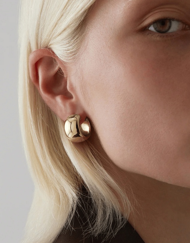 Najo - Daynight Yellow Gold Huggie Earrings