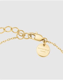 Rosefield - Modern Pearl Circle Gold-Tone Bracelet