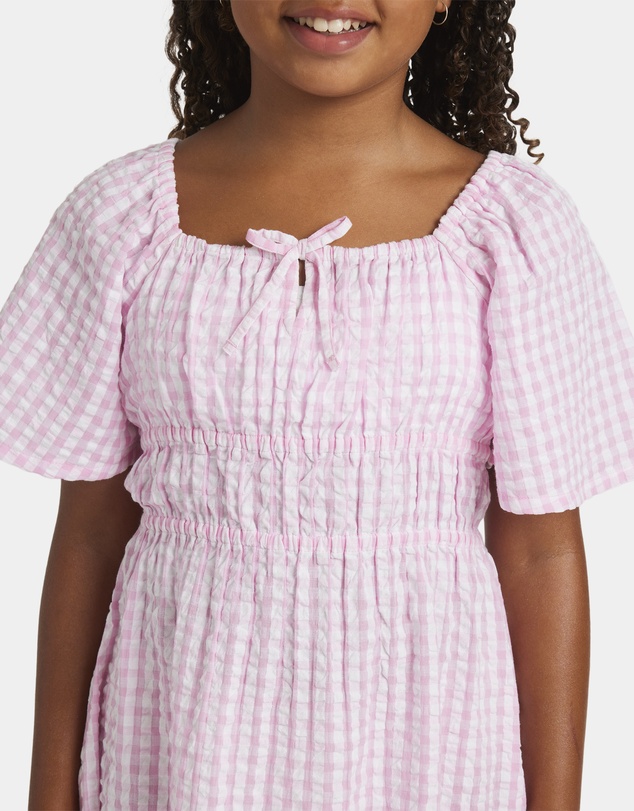 Roxy - Girls 8 to 16 Daisy Check Mini Dress