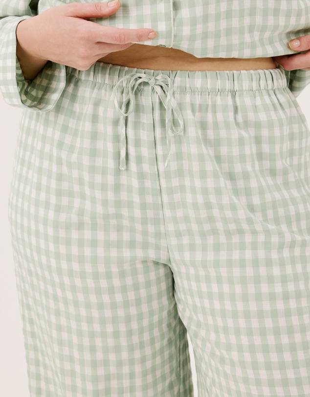 Atmos&Here Curvy - Ava Gingham Long PJ Set