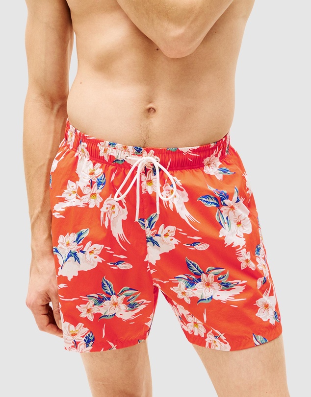 Tommy Hilfiger - Print Mid-Length Swim Shorts