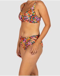 Baku Swimwear - Biarritz Ruched Mid Bikini Bottom