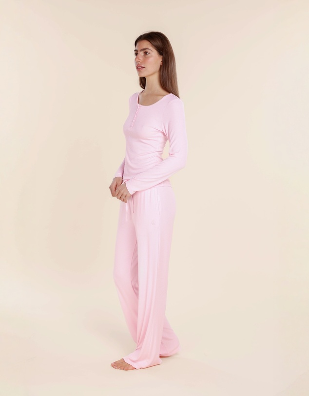 Gingerlilly - Lille Ribbed Long Sleeve Henley Top