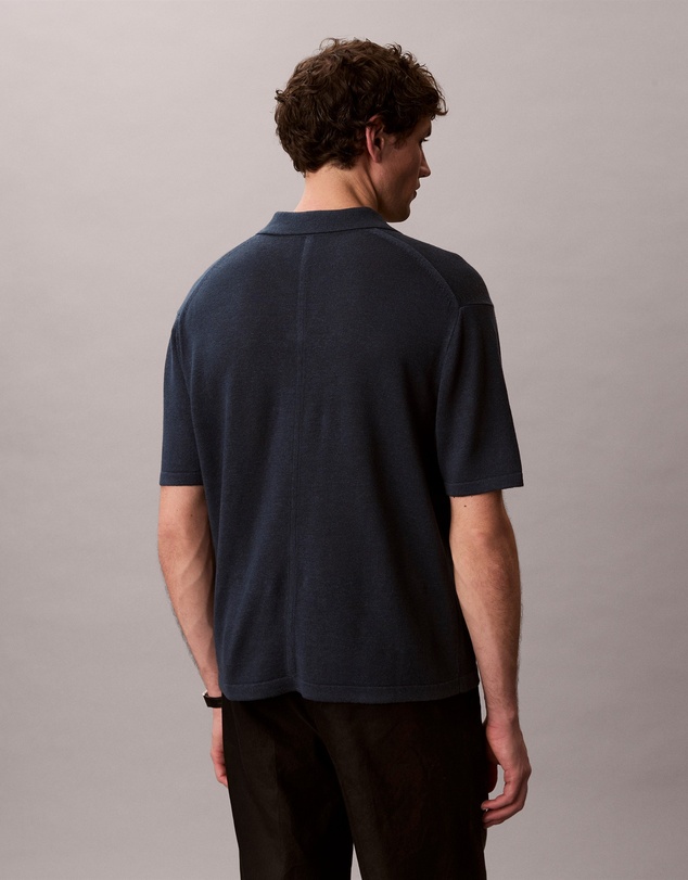 Calvin Klein - Linen Blend Polo Sweater