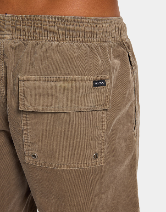 RVCA - Mens Escape II Corduroy Elastic Waist Shorts