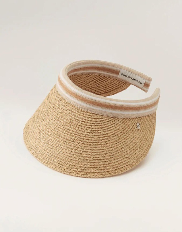 Helen Kaminski - Bianca 12 Raffia Stripe Visor