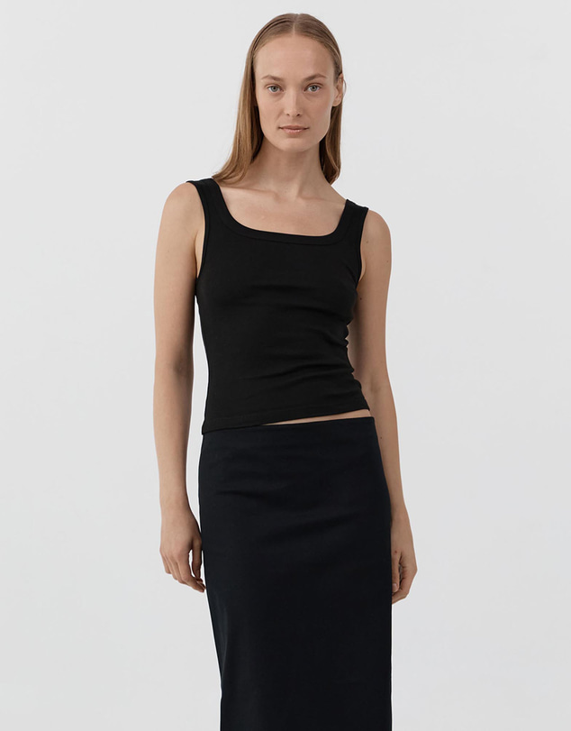 St. Agni - Organic Cotton Scooped Ballerina Top