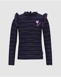 B.Nosy - Tonya Long Sleeve Frill Top - Kids-Teens