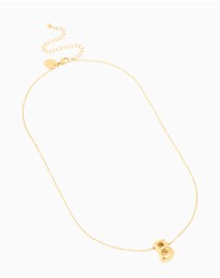 Lovisa - Waterproof Gold Plated Stainless Steel Large Bubble Letter B Necklace