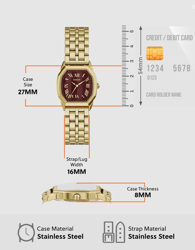 Fossil - Harlow Gold Tone Analogue Watch