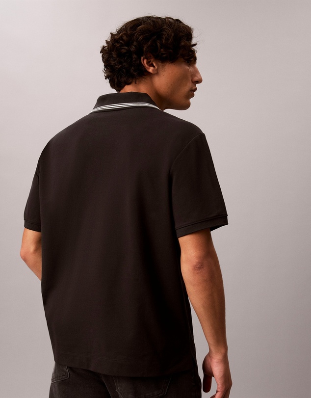 Calvin Klein Jeans - Open Collar Pique Graphic Polo