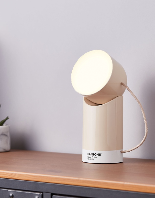 Lexon - Lexon Orbe Portable Led Lamp With Moving Head PANTONE - Sand